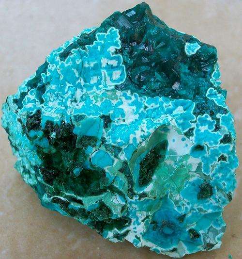 Katanga dioptase crystals on chrysocolla matrix-drc-29g