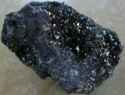 Kalahari manganese fields braunite crystals on matrix-south africa-54g