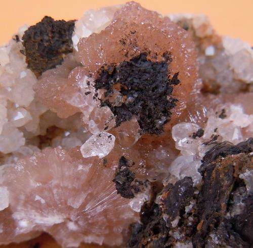 Kalahari manganese fields olmiite and calcite crystals on matrix-south africa-52g