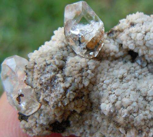 Kalahari manganese fields calcite crystals on matrix-south africa-22g