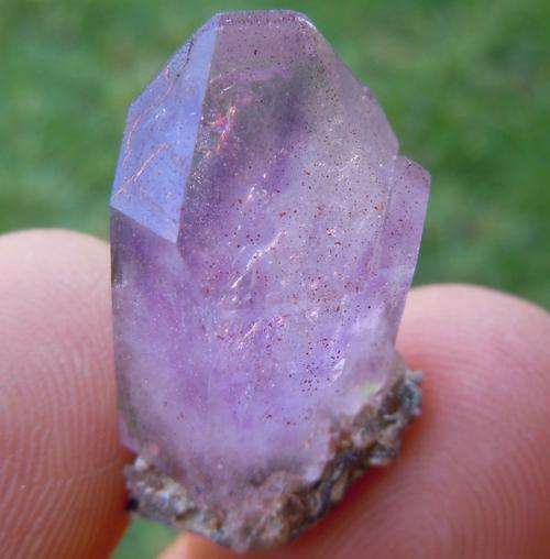 Brandberg amethyst crystal on matrix-namibia-7g