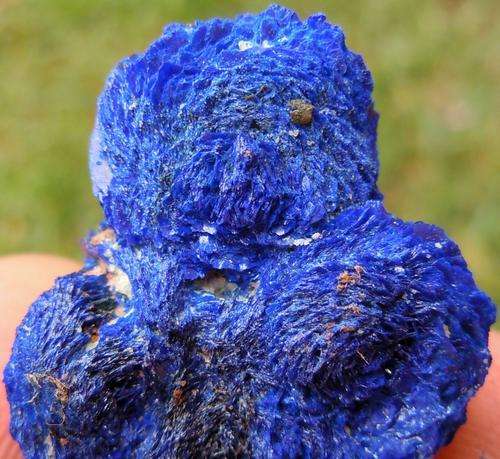 Katanga region azurite crystal cluster-democratic republic congo-13g