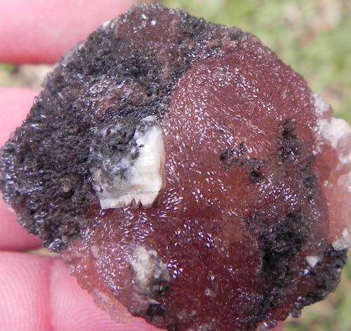 Kalahari manganese fields olmiite and calcite crystals on matrix-south africa-48g