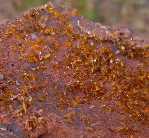 Kalahari manganese fields sturmanite crystals on matrix-south africa-59g