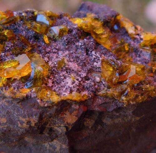 Kalahari manganese fields sturmanite and calcite crystals on matrix-south africa-37g