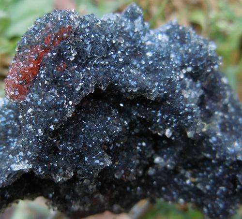 Kalahari manganese fields quartz crystals on jasper crystal cluster-south africa-39g