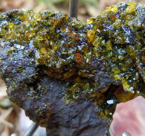 Kalahari manganese fields sturmanite and manganite crystals on matrix-south africa-17g