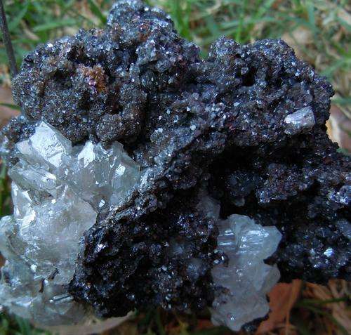 Tsumeb mine cerussite, galena and calcite crystals on matrix-namibia-592g