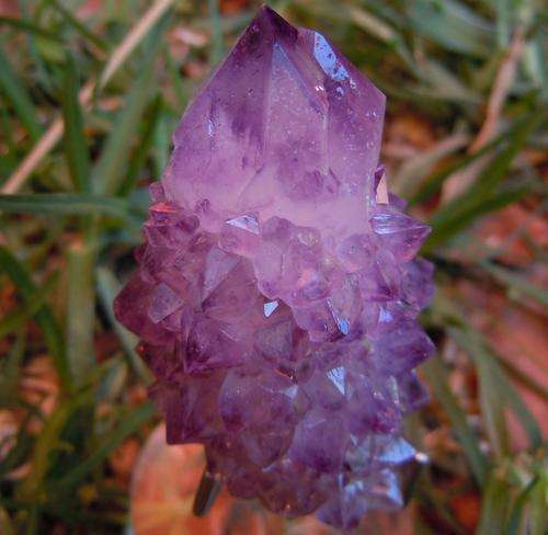 Boekenhouthoek amethyst crystal cluster-south africa-32g