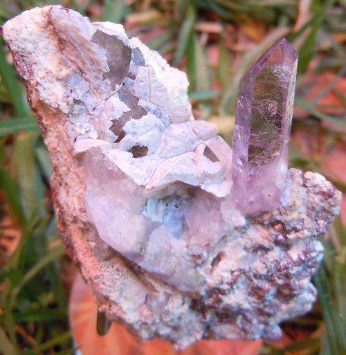 Brandberg amethyst crystal on matrix-namibia-28g