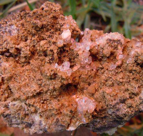 Kalahari manganese fields oyelite and calcite crystals on matrix-south africa-44g