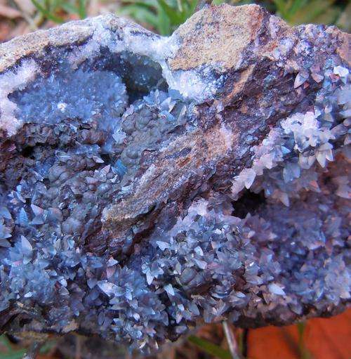 Skorpion mine hetaerolite and smithsonite crystals on matrix-namibia-134g
