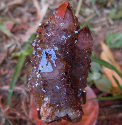 Boekenhouthoek quartz crystal cluster-south africa-19g