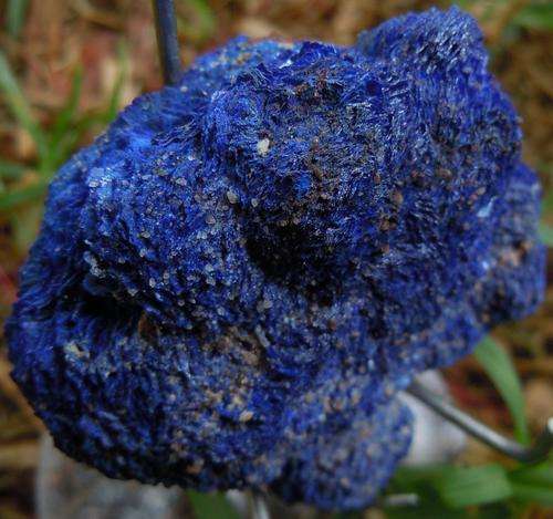 Katanga region azurite crystal cluster-congo-45g
