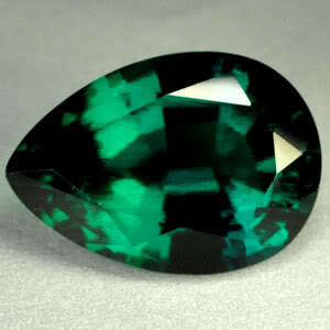 4.75ct.HUGE CHROME GREEN EMERALD PEAR LOOSE GEM