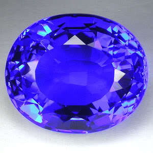 23.20ct.AWESOME BLUE TANZANITE QUARTZ OVAL LOOSE GEM