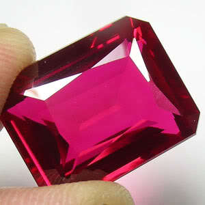 43.95ct.HUGE AWESOME BLOOD RED RUBY OCTAGON