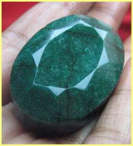 LUSTROUS 175CT NATURAL EMERALD GEM-EXTRA CUT
