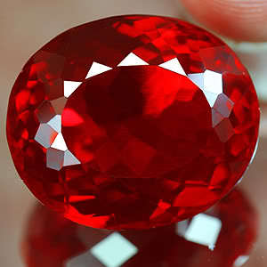 48.45CTS.AWESOME PIGEON BLOOD RED RUBY OVAL GEMSTONE