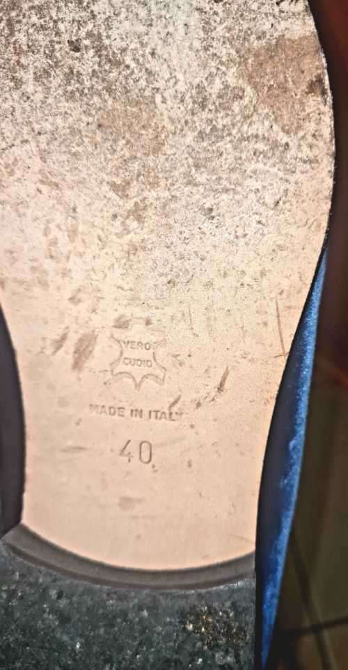 Italian Velvet Loafers men Sz 40 (UK 6.5)