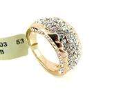 # SAVE UP TO 50% # ELEGANT 18K GOLD PLATED RING, CZ DIAMOND LOWEST PRICE!!!!!