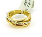 # SAVE UP TO 50% # ELEGANT 18K GOLD PLATED RING, CZ DIAMOND LOWEST PRICE!!!!!