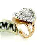 # ENGAGEMENT RING # AMAZING 18K GP RING WITH CZ DIAMOND, LOWEST PRICE!!!!!!!!!!