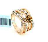 # SHIPPED FROM THAILAND TO YOU, FOR HER # BEAUTIFUL 18K GP RING WITH CZ DIAMOND!!!!!