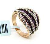 # SHIPPED FROM THAILAND TO YOU, FOR HER # BEAUTIFUL 18K GP RING WITH CZ DIAMOND!!!!!