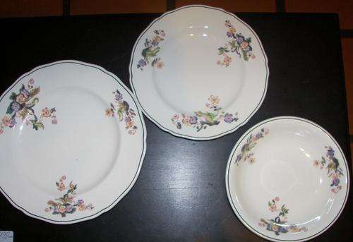 **REDUCED**VINTAGE 1944~COPELAND SPODE~ENGLAND~BOWL, SIDE PLATE, AND PLATE~PATTERN S/2585