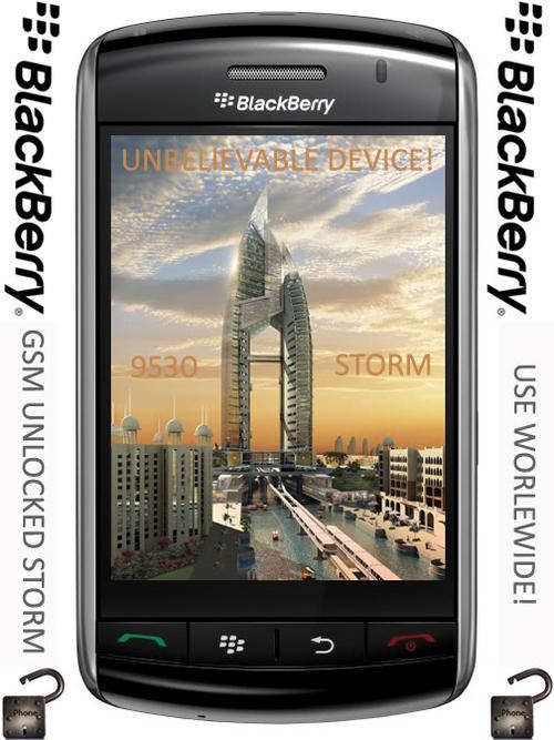 MINT CONDITION AS NEW BLACKBERRY STORM 9530 TOUCH SCREEN