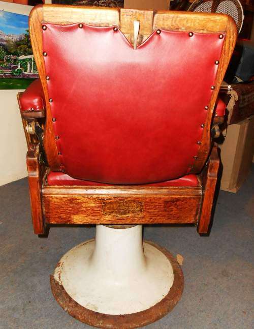Restored Antique Barber Chair from 1890s by Theo Kochs Co. Incredible!
