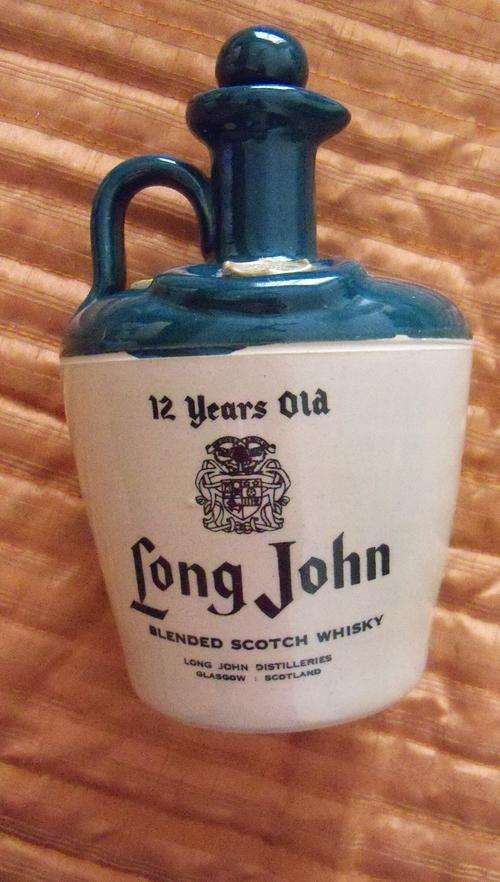 LONG JOHN WHISKEY PORCELAIN BOTTLE