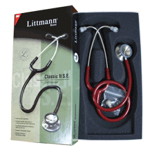 3M Littmann Classic II S.E. Stethoscope, Burgundy (Red)