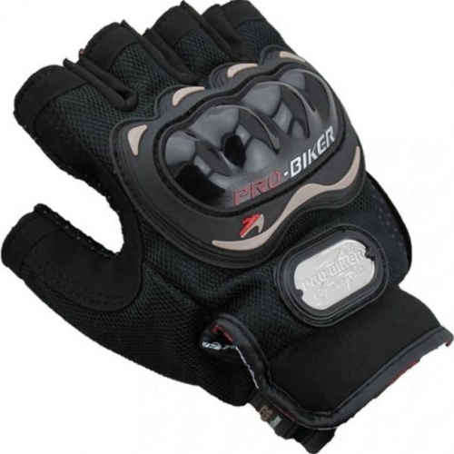 Genuine Motorcycle Black Gloves ~ XL