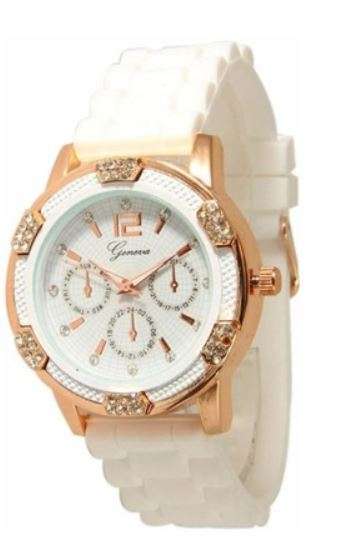 Luxury Rhinestones White Watch