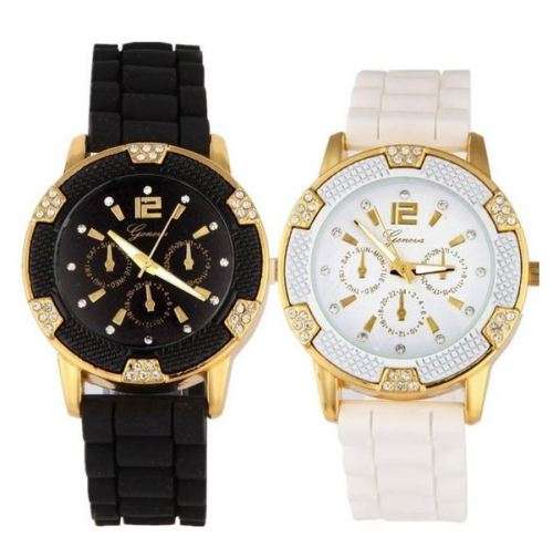 Luxury Rhinestones White Watch