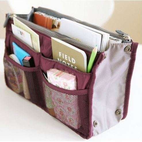 Multi-function Handbag Purse Organizer - Pink