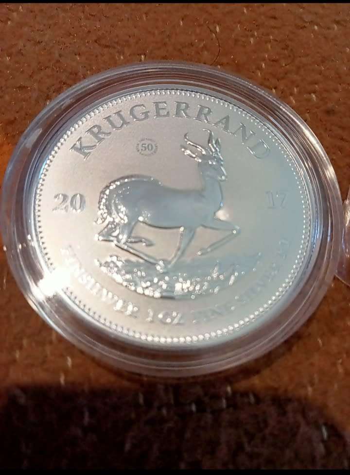 ***2017 Privy*** 1oz Silver Krugerrand ***50th Anniversary***