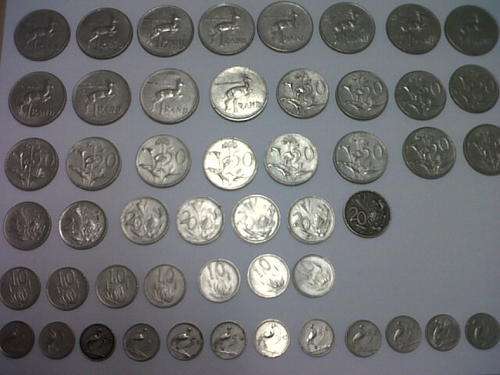 ***Hoard of Old SA Silver Coins***51 Coins***R1, 50c, 20c, 10c, 5c***