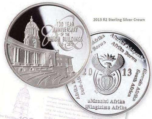 ***Union Buildings 100 Year Anniversary Silver Crown***Bargain***Still Sealed***4 Available***