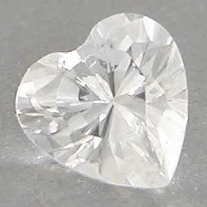 3.23 CT CUBIC ZIRCONIUM Diamond White Heart CUT