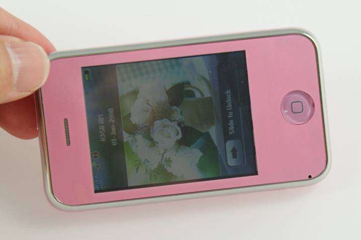 SIDAV NEW Colors: White/Black/Pink MIN iPhone Dual Sim, 2.4" Touch Screen, 2MP Camera, 8GB Mem.