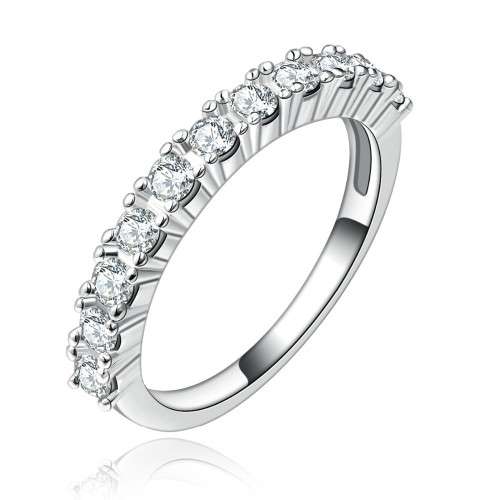 ***925 STERLING SILVER ETERNITY RING  ~ SIZE 5 1/2***
