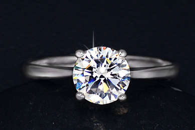 ***2 Ct ROUND BRILLIANT CUT CUBIC ZIRCONIA ~ SIZE 7***