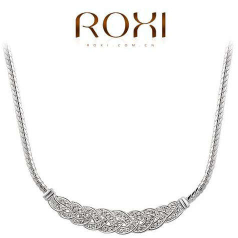 *ROXI* GENUINE AUSTRIAN CRYSTALS PLATINUM PLATINUM PLATED~ 100% HAND MADE~*