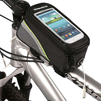 CHRISTMAS GIFT IDEA*ROSWHEEL Cycling Bicycle Waterproof Frame Pannier Fr5.5" Cell Phone Tube Bag*