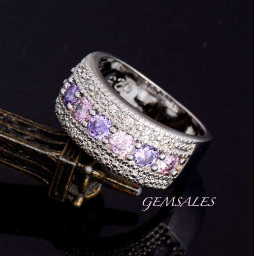 *NEW ARRIVAL!!! STUNNING AMETHYST RING* STAMPED 925*  ~ SIZE 7 3/4 - P