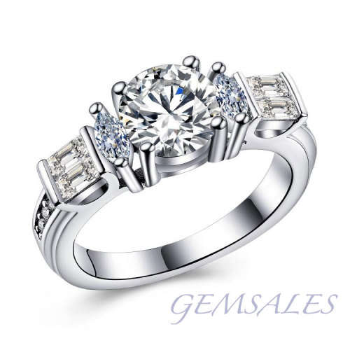 #NEW ARRIVAL# SPECTACULAR!!!  SIMULATED DIAMOND RING   ~STAMPED S925~ SIZE 6 3/4 - N