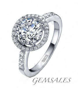 NEW ARRIVAL!!! HALO DESIGN RING *** STAMPED 925 *** SIZE 7